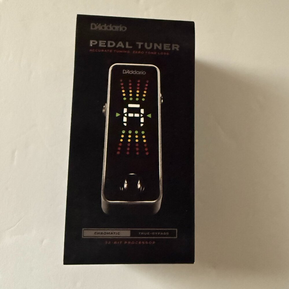 D'Addario Chromatic Pedal Tuner - 32-Bit, True Bypass